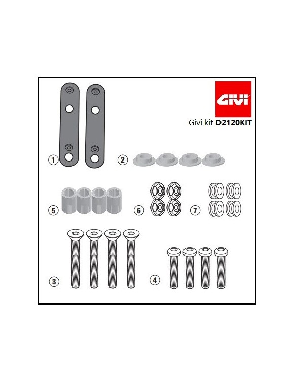 Kit ataque Givi D2120KIT Windshouse 2120DT YAMAHA TRICITY,MBK TRYPTIK 125 - 1 Kit ataque Givi D2120KIT Windshouse 2120DT YAMAHA TRICITY,MBK TRYPTIK 125 - 1