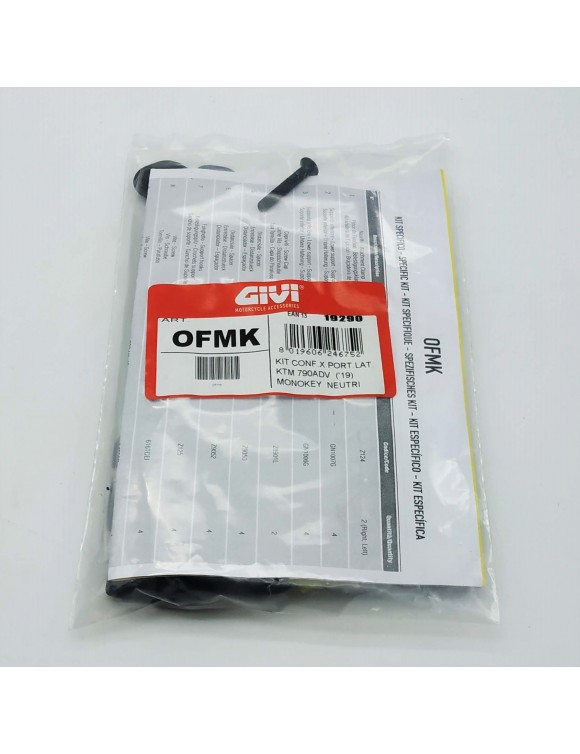 Kit GIVI ofmk per fissare valigie Monokey su telaietti "one-fit neutri plo___n" - 1