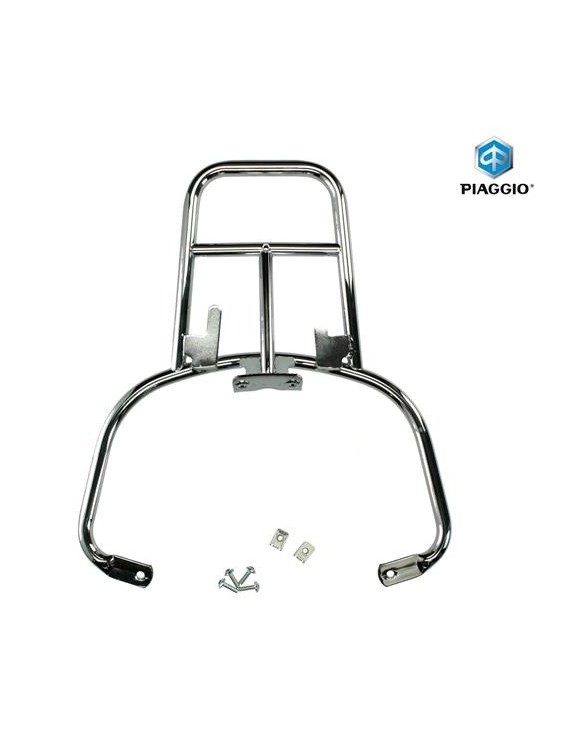 Piastra portapacchi per bauletto cromato Piaggio 657083 Vespa lx/lxv/s 50-125-15 - 2 Piastra portapacchi per bauletto cromato Piaggio 657083 Vespa lx/lxv/s 50-125-15 - 2