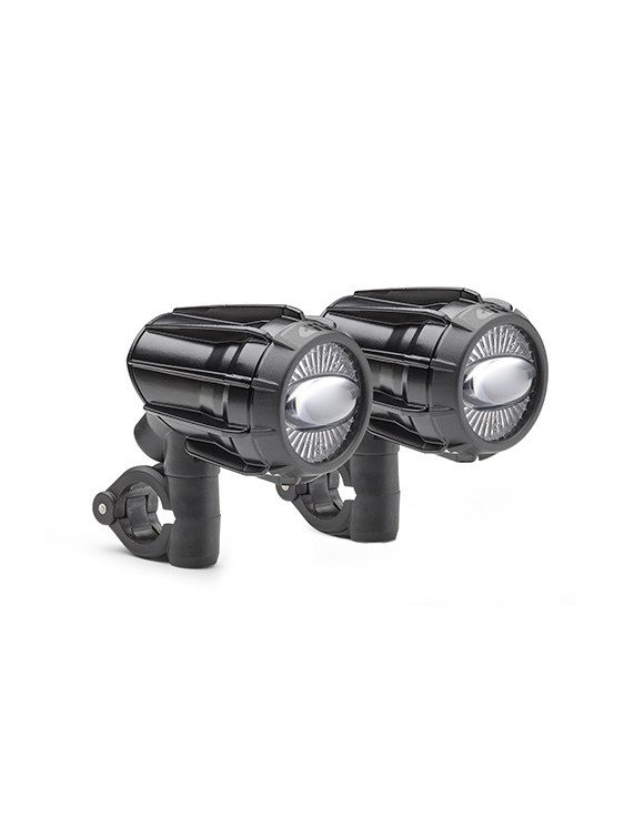 Pareja LED Spotlights 14W Aluminio Universal Antique Givi S322 Homologado Negro