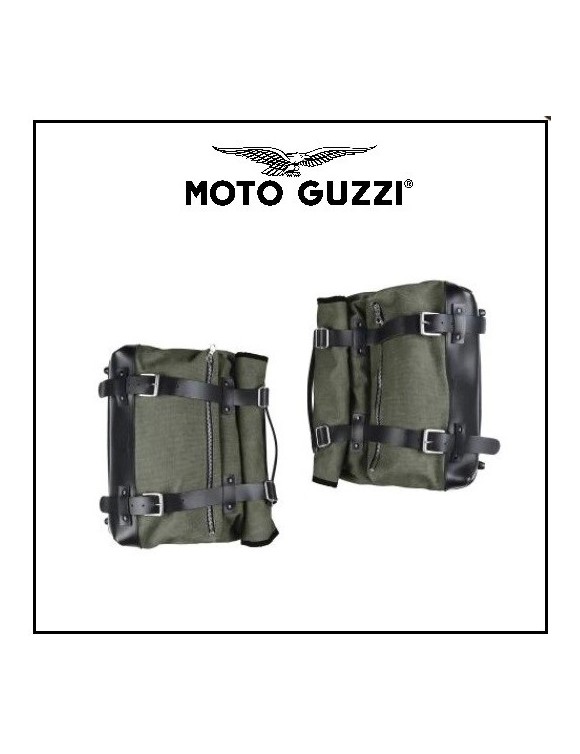 Pareja Bolsas laterales es suaves 2S001420 MOTO GUZZI V7 Piedra-especial E5 - 2