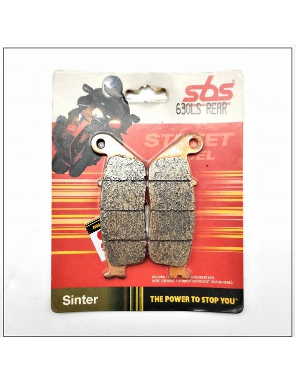 Pastillas freno traseras SBS 630LS VFR-CBR,Aventurer-Legend TT-Daytona-Tiger - 1
