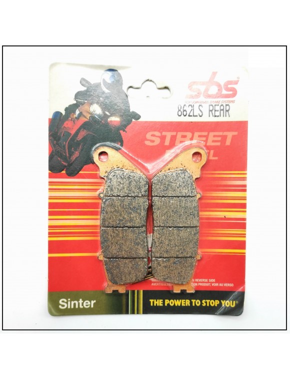 Juego de pastillas de freno trasero SBS 862ls Honda vfr 800-1200 - CB 1000 r - 1