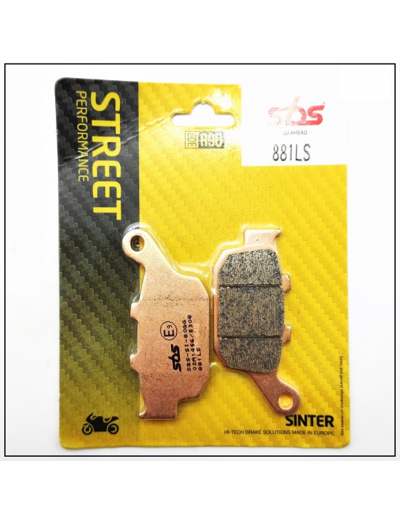 Pareja Pastillas freno traseras SBS 881LS HONDA CB-CBR-NC-X-ADV,KAWASAKI,SUZUKI - 1