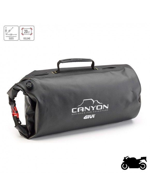 20L Roller Roller Bag,Waterproof,Motorcycle,Black,Universal | GIVI GRT714B