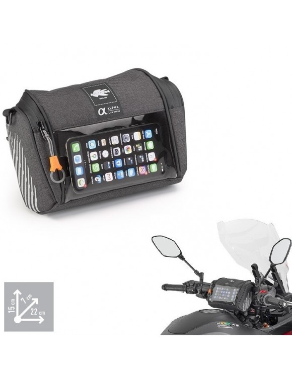 Handlebar bag,smartphone door,motorcycle/scooter,universal | Kappa AH206