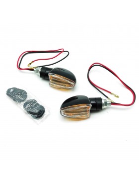 SFONIA 4pz Indicatori Di Direzione Moto LED Retrò Trasformare