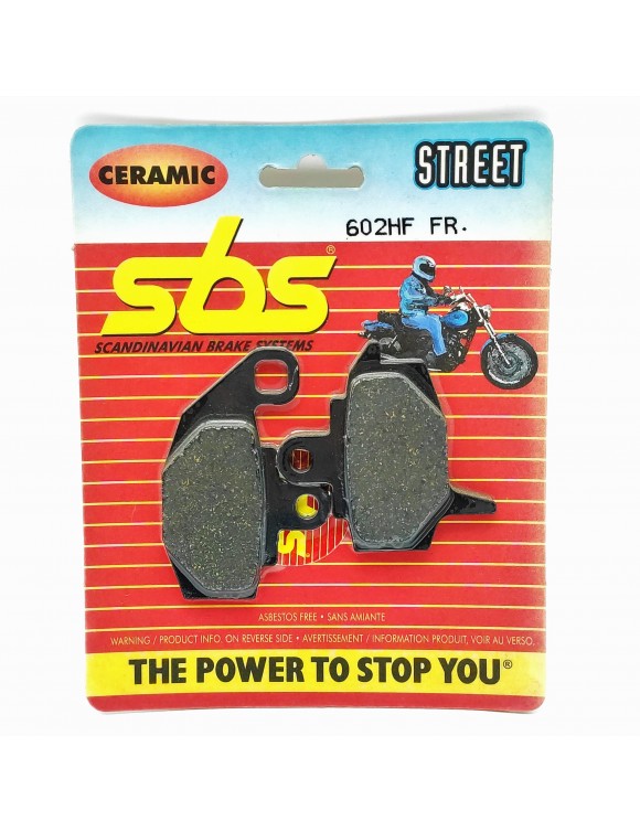 Pastillas freno delanteras SBS 602HF KAWASAKI KX 125-500,KLR 650 - 1 Pastillas freno delanteras SBS 602HF KAWASAKI KX 125-500,KLR 650 - 1