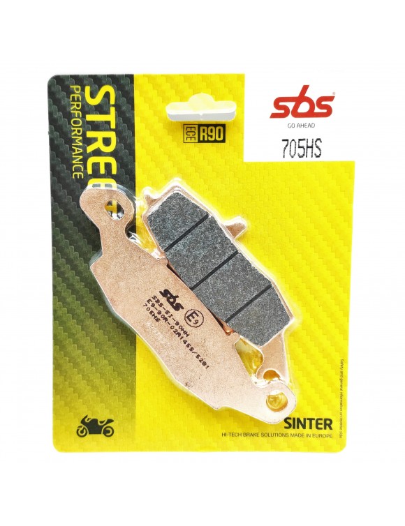 Coppia pastiglie freno anteriore, moto, SBS 705hs per Kawasaki / Suzuki - 1 Coppia pastiglie freno anteriore, moto, SBS 705hs per Kawasaki / Suzuki - 1