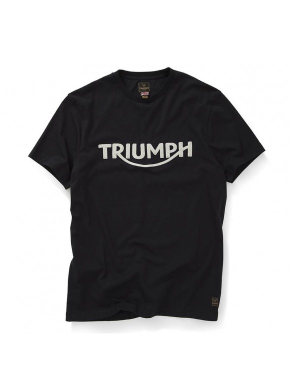 Motorrad Herren T-Shirt in Baumwoll-Triumph Bamurbgh Black Jet