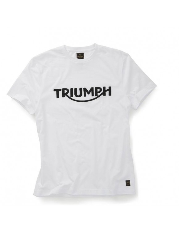 Camiseta hombre moto Algodón Triumph Bamurbgh Blanco - 1