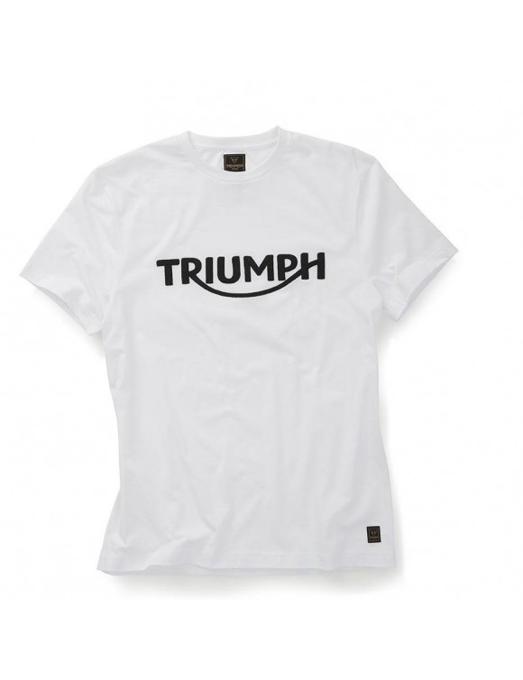 Motorcycle Men's T-Shirt Cotton Triumph Bamurbgh White