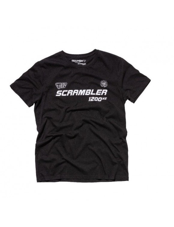 T-Shirt Mann Triumph Bickers Scrambler Tee MTSA18212 Schwarz