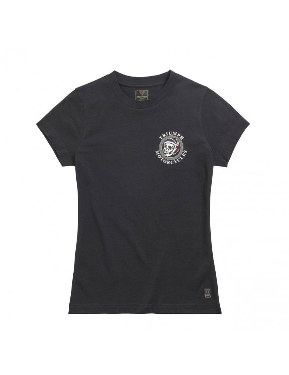T-Shirt der Frauen in Baumwoll-Triumph-Bloyeigh Black MTSS21018