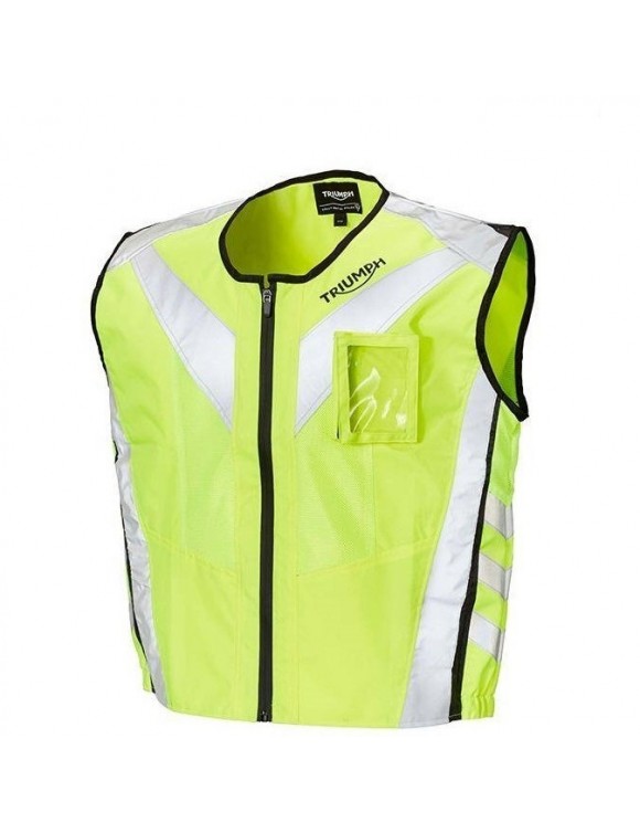 High visibility vest with reflective inserts Triumph Bright Vest Yellow