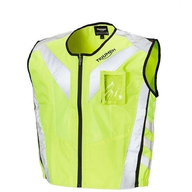 Gilet Catarifrangente Giallo Gilet Alta Visibilità Giallo - Norma EN20471, Chiusura Velcro, 3 Taglie Giubbotto Catarifrangente Auto - Foto 5