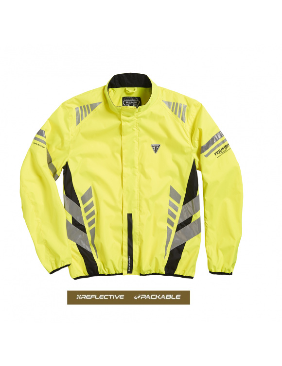 High Visibility Jacket Motorcycle Triumph Bright Vest Yellow Fluo