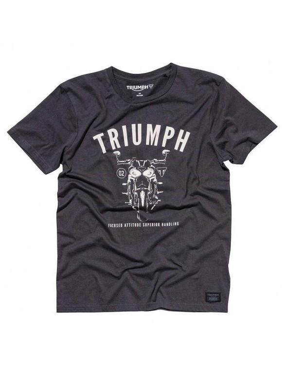 kurzärmeliges T-Shirt T-Shirt Triumph 100% Baumwolle Cann T-Shirt Schwarz