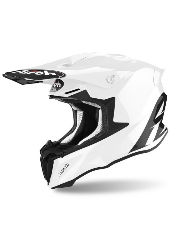 Enduro Motorcycle Helmet Off-Road Double Ring DD Airoh Twist 2.0 White