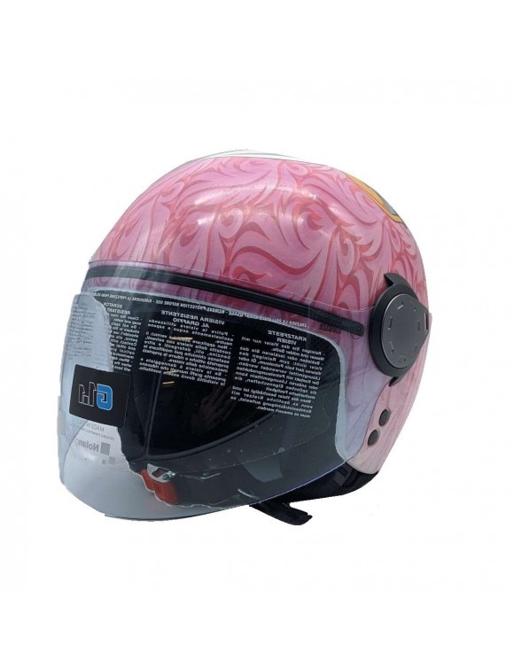 Jet Motorcycle Helmet Polycarbonate Little Girl G1.1 Artwork Lady Biker 45 Rose