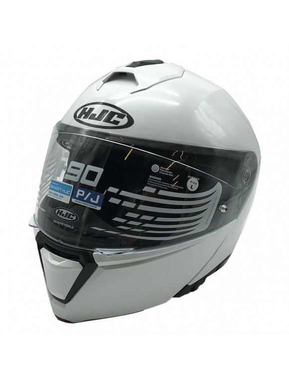Casque moto modulaire HJC I90 Perle e couleur monocolore - 1