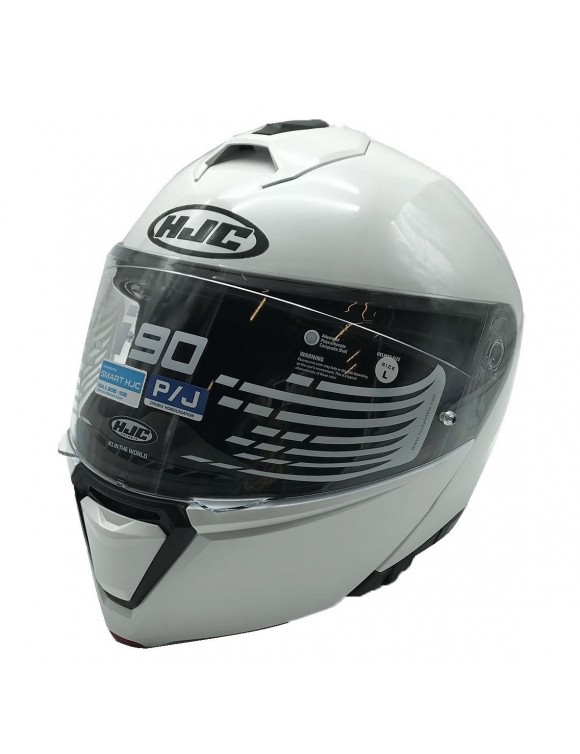 Modular motorcycle helmet HJC i90 single-colored pearl