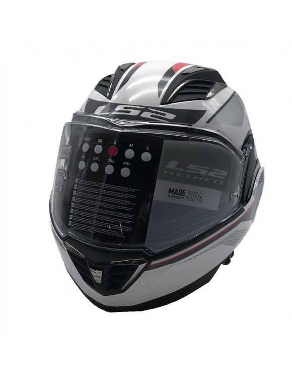 Casco Modulare Ls2 Ff900 Valiant Ii Hub Bianco Argento