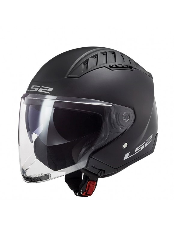 Jet motorcycle helmet in HPTT LS2 OF600 black cot