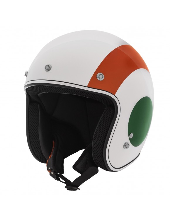 Helmet Jet Scooter Piaggio Vespa Nations Italy 2.0 White/Green/Red