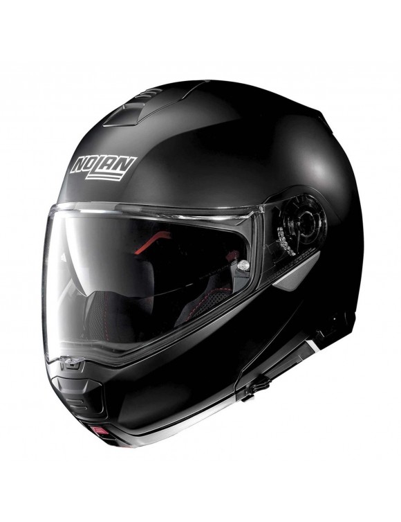 Modular motorcycle helmet NOLAN N100-5 CASSIC N-COM FLAT Black 10 polycarbonate
