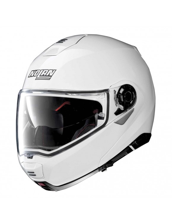 Modular motorcycle helmet NOLAN N100-5 CASSIC N-COM METAL WHITE 005