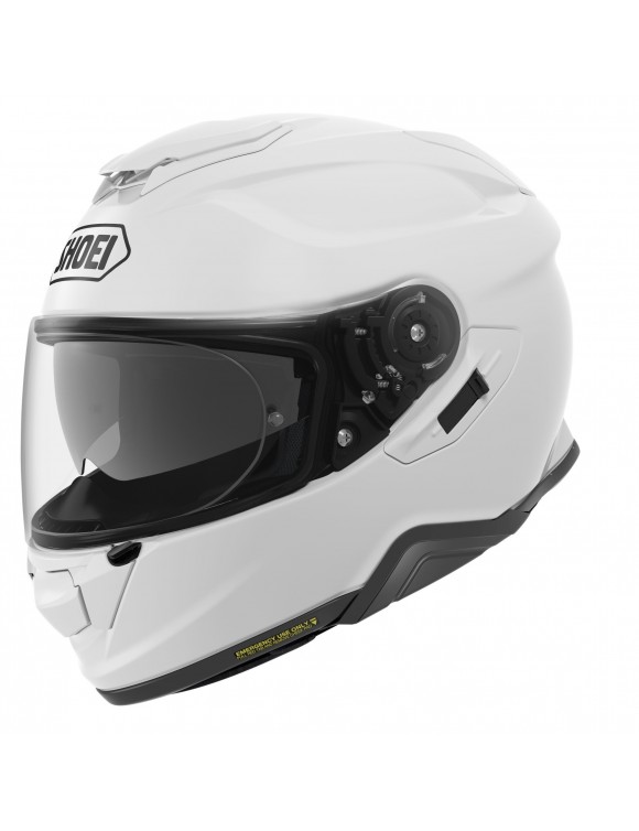Fiber-integral motorcycle helmet with protective visor shoei gt air ii white