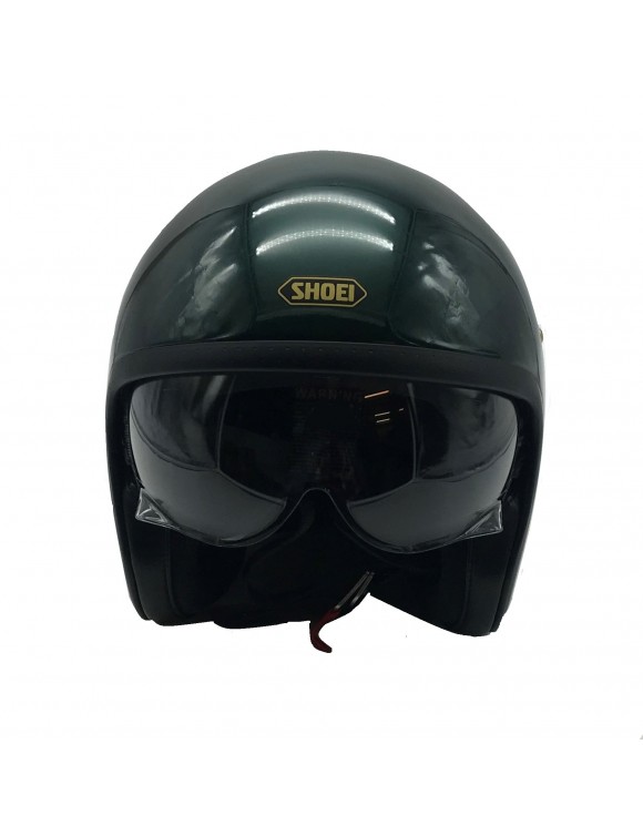 Motorcycle Helmet Jet Fiber Aim Shoei J.O. British Green