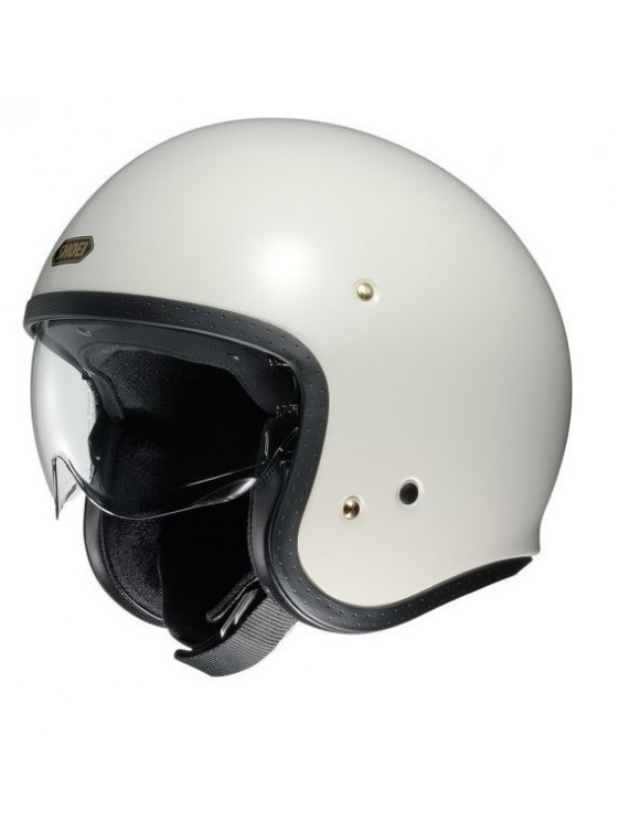 Casque moto Scooter à jet dans des fibres multi-composites Shoei J-O blanc