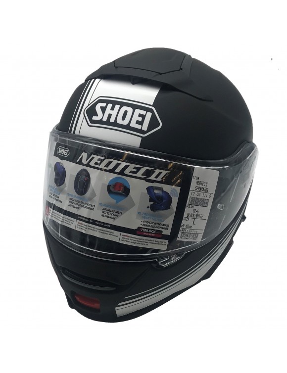Motorrad Motorrad Helm in AIM SHOEI NEOTEC II Separator TC-5 Schwarz/Weiß/ rot