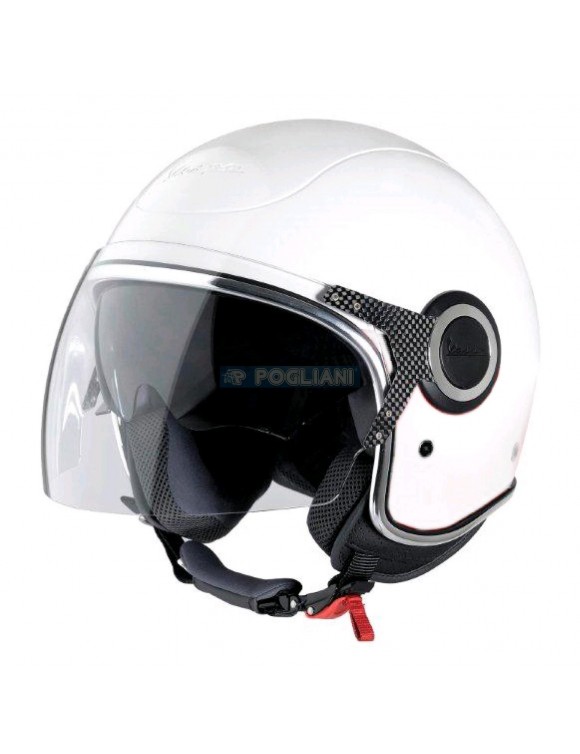 Jet-Roller-Helm -Sonnenschirm-Visier Piaggio Vespa VJ White