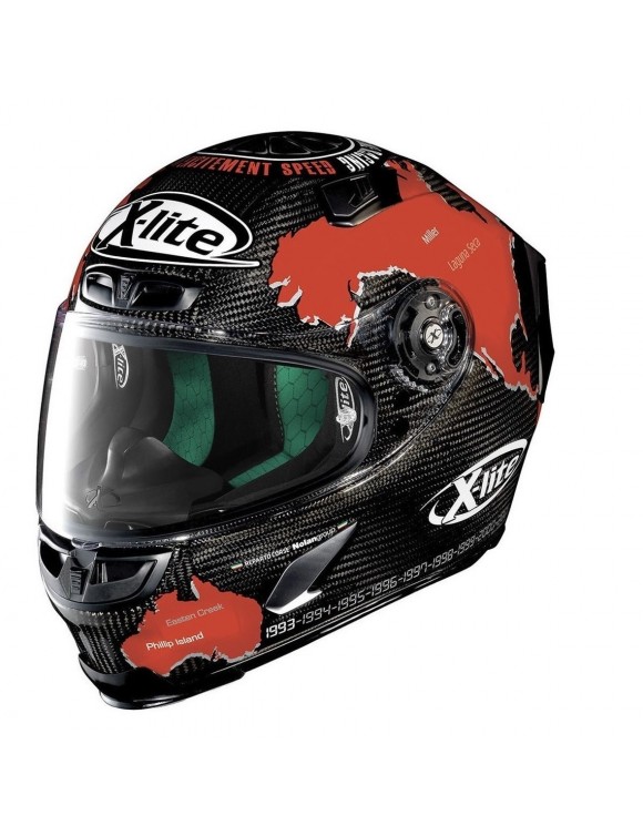 Casco integral motos X-Lite X-803 Ultra Carbon Checa 19 Fibra carbono