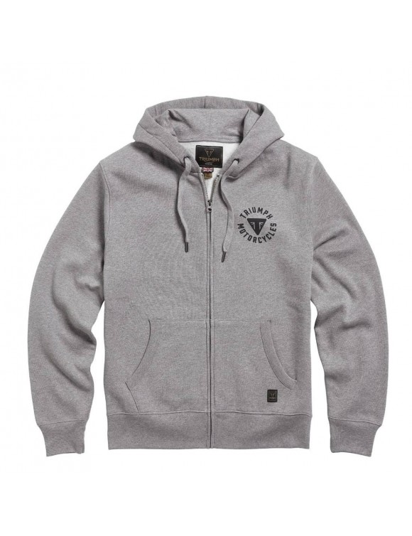 Full Zip Sweatshirt Triumph Digby Light Gray MSWS21016