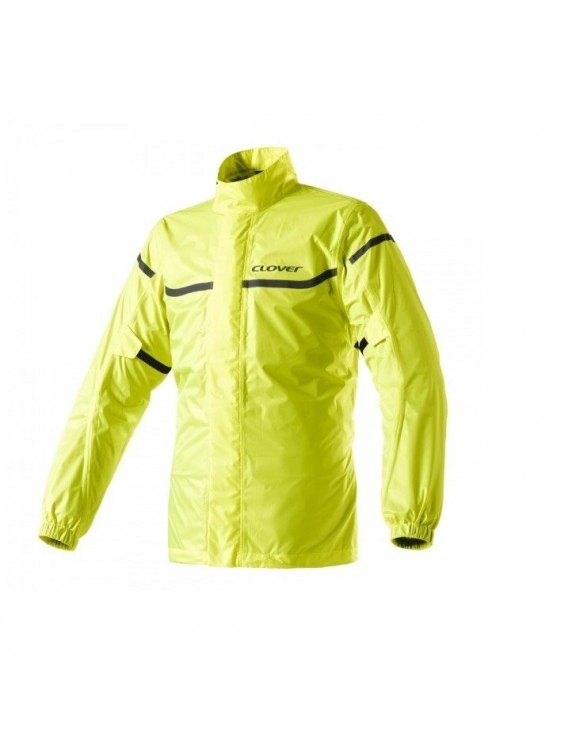 Clover Wet-Jacket Pro Rainproof Motorcycle Jacket Fluo Yellow 1632-G