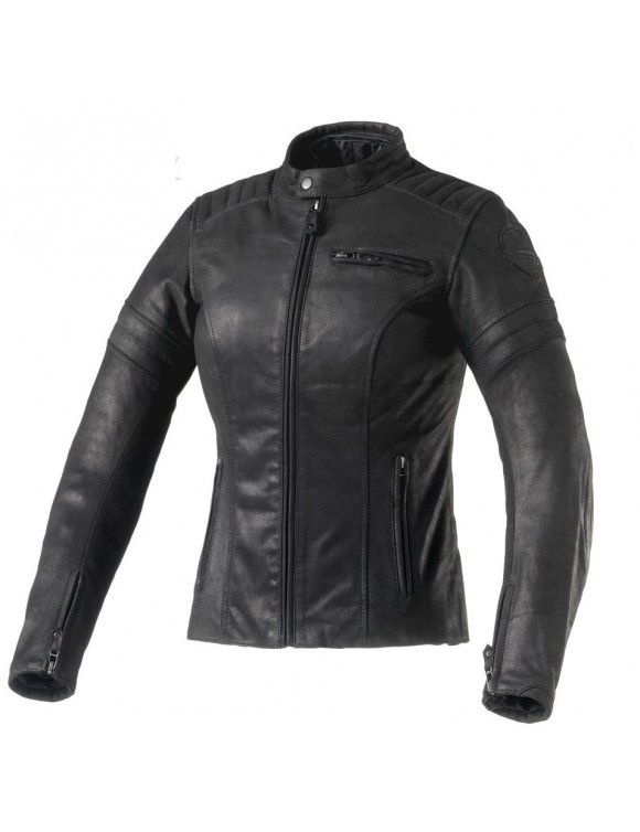 Giacca moto donna Clover Bullet pro lady in pelle nero 1802-n