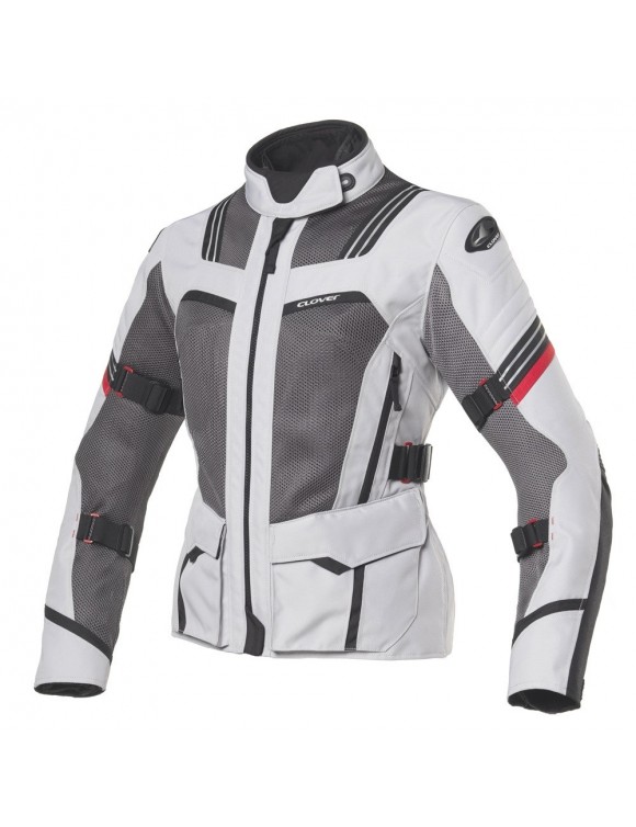 Veste la moto la moto femmes d'hiver VenuRing-3 Noir/Gris WP Airbag - 1