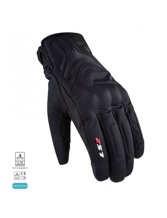 Men's Motorcycle Gloves Touring style with 3 seasons LS2 Jet II protections