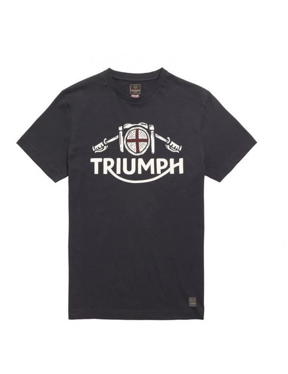Men's T-shirt in Triumph Hale Black MTSS21004 cotton