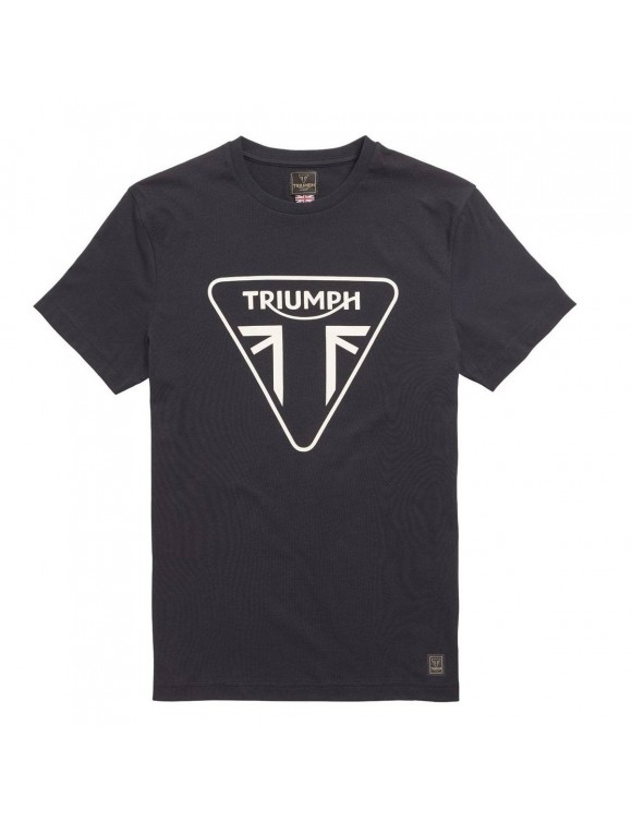 T-shirt da uomo in cotone originale Triumph helston nero mtss21006 - 1