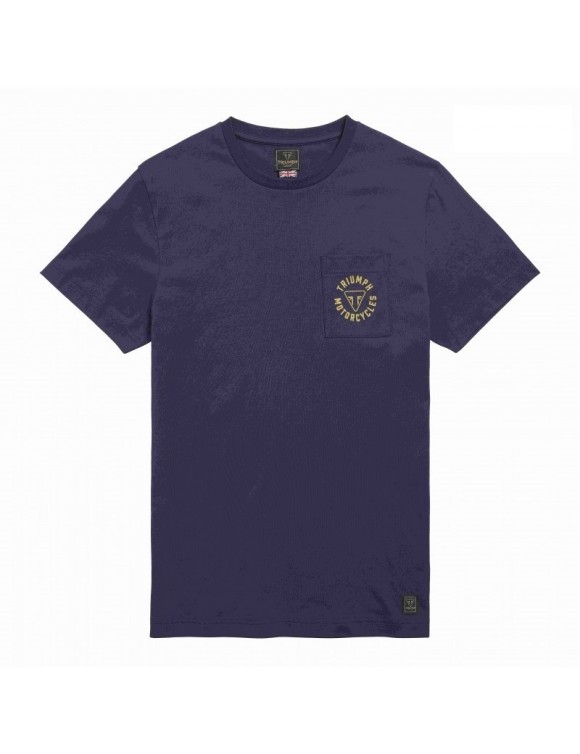 Men's T-shirt in Triumph Newlyn Black Iris MTSS21027 cotton