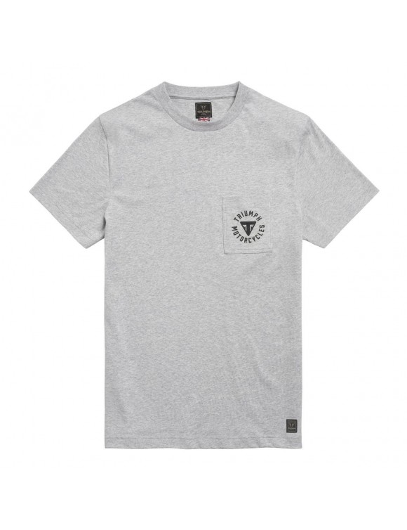 Men's T-shirt in cotton Triumph Newlyn gray melange MTSS21029