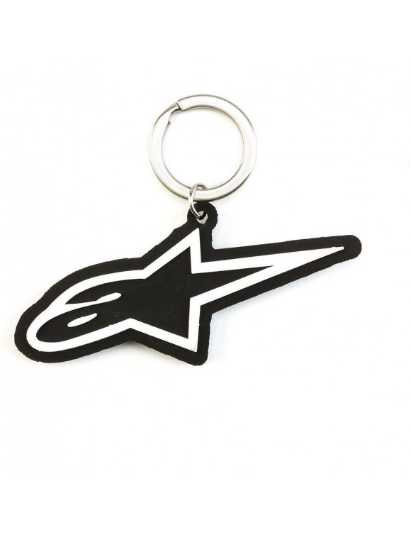 Keychain Alpinestars in Rubber 3D Rubber AGELESS KEYFOB Black/White - 1 Keychain Alpinestars in Rubber 3D Rubber AGELESS KEYFOB Black/White - 1