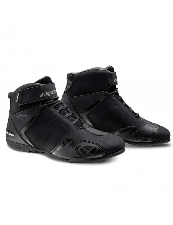 Chaussures de moto de sport imperméables Ixon Gambler WP pour hommes, noires 5081110061001 - 1