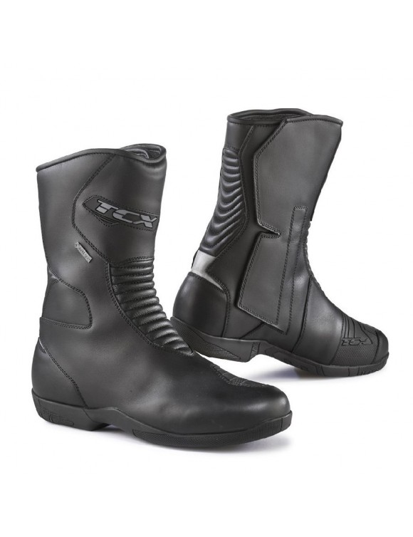 Unisex Winter Leather Motorcycle Boots TCX X-Five 4 Gore-Tex Black 7105G