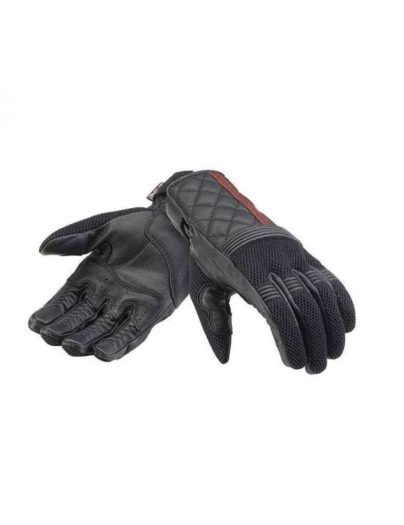 Motorcycle Gloves Men's Summer Triumph Sulby Black Mesh MGVS2116